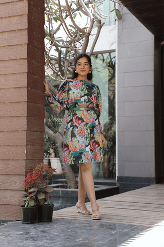 Puff Sleeves Dress