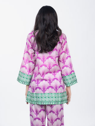 MAGENTA PRINTED CO ORD SET