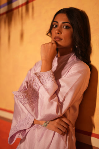 Lilac Dola Silk Fasri Salwar Set