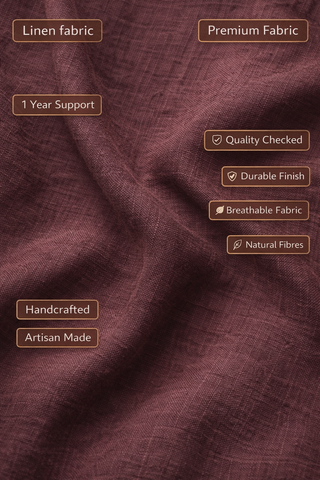 Iqra Walnut Viscose Linen Jacket Dress