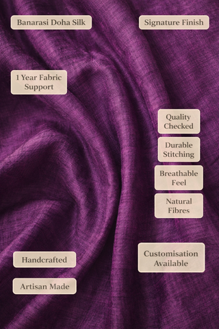 Zeenat Violet Embroidered Jacket Dress