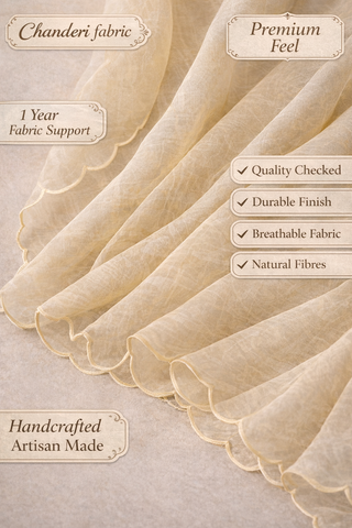 Pastel Yellow Chanderi Co-ord Set