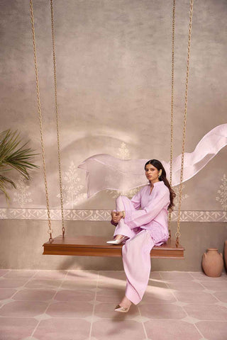 Lilac Dola Silk Farsi Salwar Set