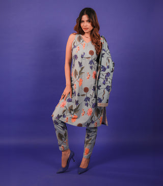 PRINTED CO- ORD WITH JACKET