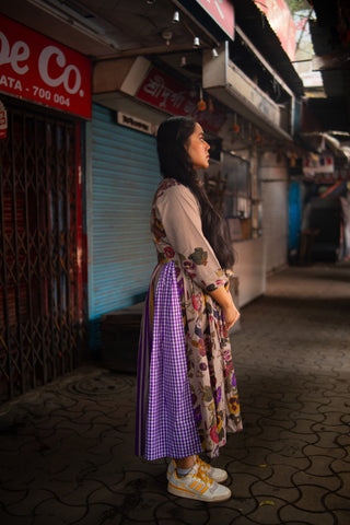 Multicolor Cotton Printed Dress