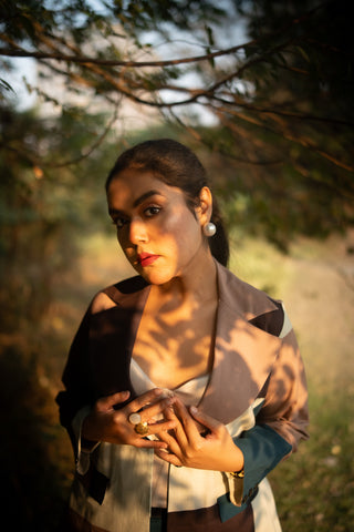 Art‑Block Peacock Cotton Co‑Ord(Set of 2)