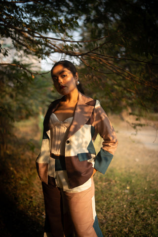 Art‑Block Peacock Cotton Co‑Ord(Set of 2)