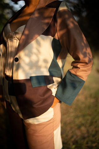 Art‑Block Peacock Cotton Co‑Ord(Set of 2)