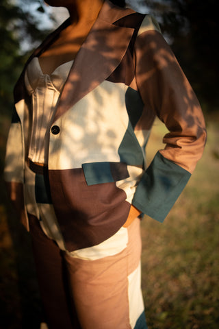 Art‑Block Peacock Cotton Co‑Ord(Set of 2)