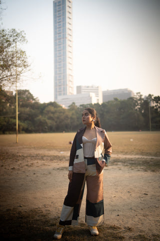 Art‑Block Peacock Cotton Co‑Ord(Set of 2)