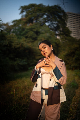 Art‑Block Peacock Cotton Co‑Ord(Set of 2)