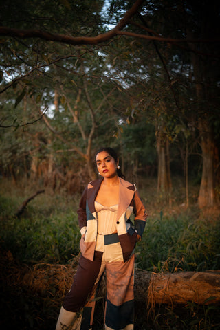 Art‑Block Peacock Cotton Co‑Ord(Set of 2)