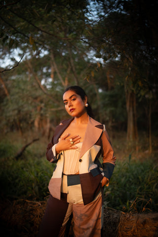 Art‑Block Peacock Cotton Co‑Ord(Set of 2)