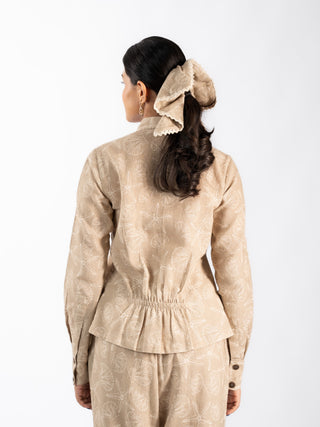 Natural Jute Co-Ord Set (Jacket & Trouser)