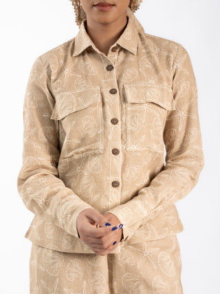 Natural Jute Co-Ord Set (Jacket & Trouser)