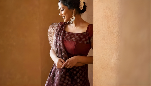 Mixing traditional wear with modern fashion