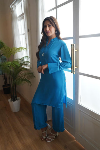 Teal Italian Blend Co-ord Set