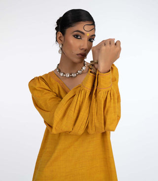 Mustard yellow cotton co-ord set