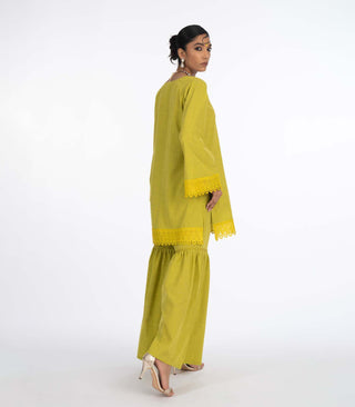 Lime Green Cotton Co-Ord Set