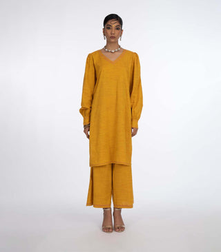 Mustard yellow cotton co-ord set