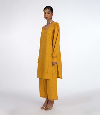 Mustard yellow cotton co-ord set