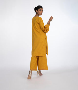 Mustard yellow cotton co-ord set