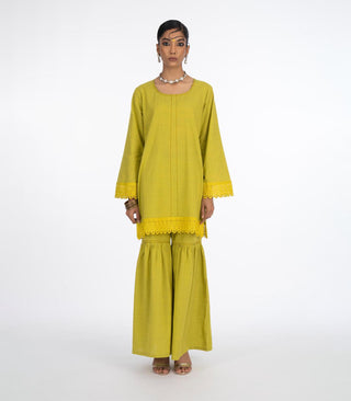 Lime Green Cotton Co-Ord Set