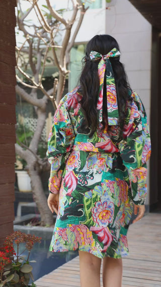 Puff Sleeves Dress